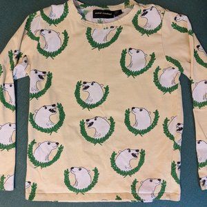 Mini Rodini Yellow Polar Bear Tee 8-9 Yrs